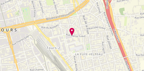 Plan de Hertz, 57 Rue Marcel Tribut, 37000 Tours