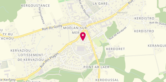 Plan de Intermarché location Moelan-Sur-Mer, Zone Aménagement de Kerguevellic, 29350 Moëlan-sur-Mer
