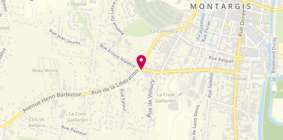 Plan de CALYPSO Locations - Montargis, 95 Rue de la Libération, 45200 Montargis