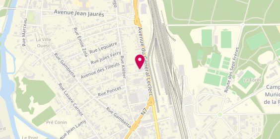 Plan de Avis Location Voiture - Montargis, 47 avenue du Général Leclerc, 45120 Châlette-sur-Loing