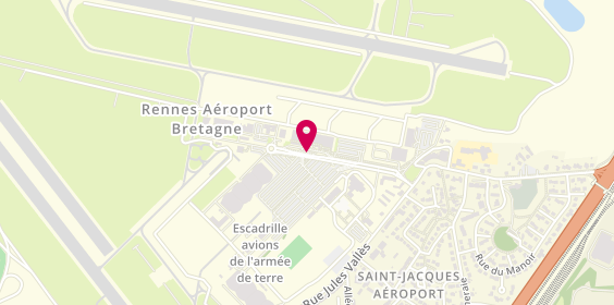 Plan de Europcar, 18 Avenue Aéroport Joseph le Brix, 35136 Saint-Jacques-de-la-Lande