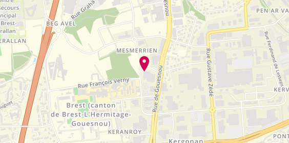 Plan de BMW Ouest Motors - Brest, 168 Rue de Gouesnou, 29200 Brest