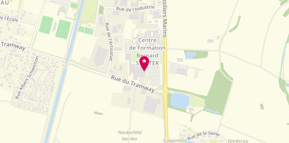 Plan de Eschaudis, Centre Commercial Super U
25 Rue du Tramway, 67114 Eschau
