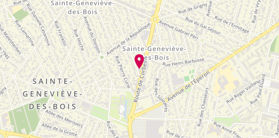 Plan de Ada Location, 128 Route de Corbeil, 91700 Sainte-Geneviève-des-Bois