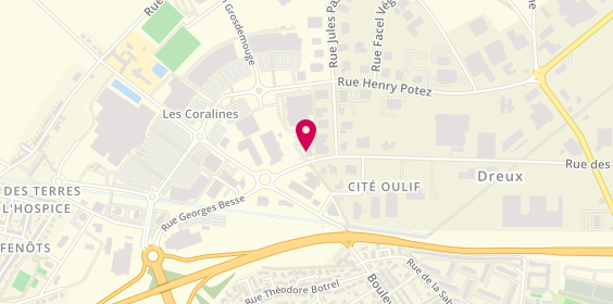 Plan de Avis Location Voiture - Dreux, 3 Rue des Livraindières, 28100 Dreux