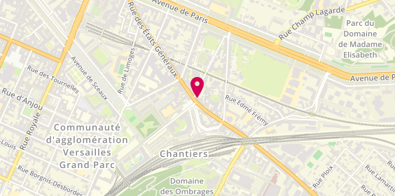 Plan de Hertz, 1 Rue des Chantiers, 78000 Versailles