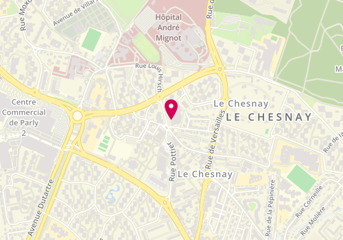 Plan de Super U et Drive, 54 Rue Pottier, 78150 Le Chesnay-Rocquencourt