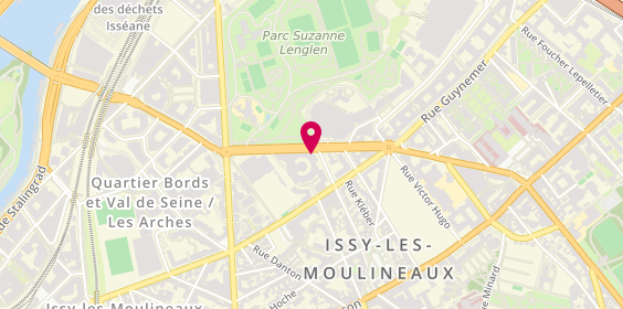Plan de Rent A Car, 14 Boulevard des Frères Voisin, 92130 Issy-les-Moulineaux