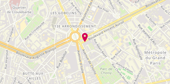 Plan de Hertz, 213 Boulevard Vincent Auriol, 75013 Paris
