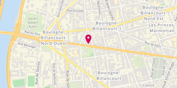 Plan de Permis Malin - Boulogne-Billancourt - Location de voitures auto-école, 118 Route de la Reine, 92100 Boulogne-Billancourt