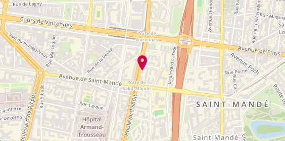 Plan de Rent A Car, 78 Boulevard Soult, 75012 Paris