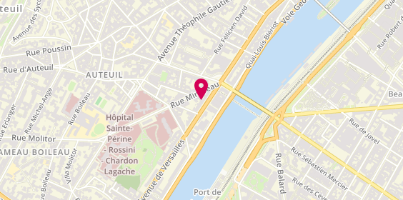 Plan de LE VOITURIUM. Auto - Ciné - Location, 68 avenue de Versailles, 75016 Paris