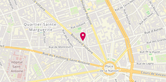 Plan de Avis Location Voiture - Paris, 241 Boulevard Voltaire
Pl. De la Nation, 75011 Paris