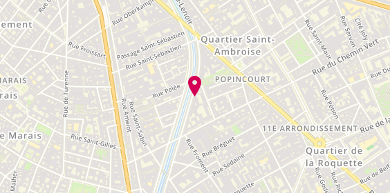 Plan de Rent A Car, 58 Bis Boulevard Richard-Lenoir, 75011 Paris