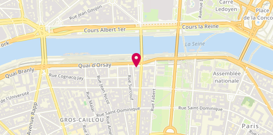 Plan de Europcar, 43-45 Quai d'Orsay, 75007 Paris