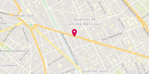 Plan de Ada, 34 avenue de la République, 75011 Paris