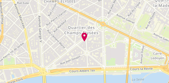 Plan de J8 Haut Luxe, 42 avenue Montaigne, 75008 Paris