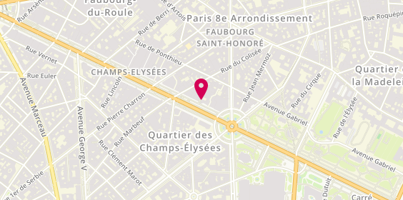Plan de Goselftours, 34 avenue des Champs-Élysées, 75008 Paris