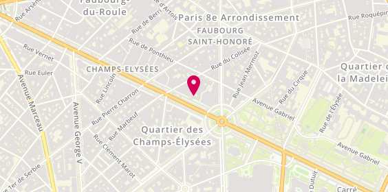 Plan de Ac supercars, 34 avenue des Champs-Élysées, 75008 Paris