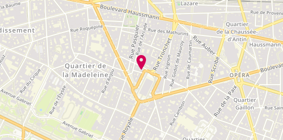 Plan de Avis, Parking Saemes
21 place de la Madeleine Niveau -1, 75008 Paris