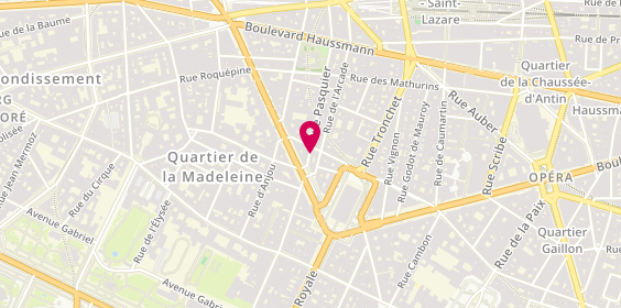 Plan de King Location, 4 Rue Pasquier, 75008 Paris