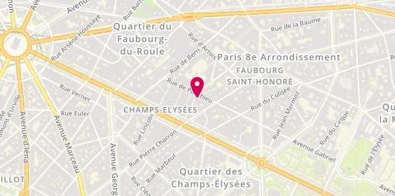 Plan de Qarlee, 49 Rue de Ponthieu, 75008 Paris