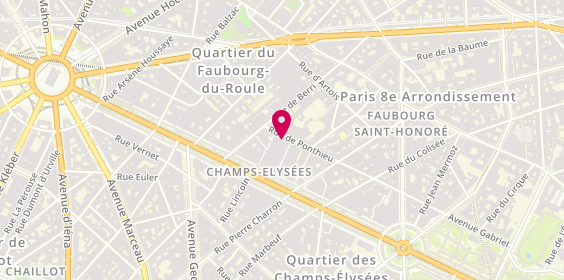 Plan de Jem Cars, 59 Rue de Ponthieu, 75008 Paris