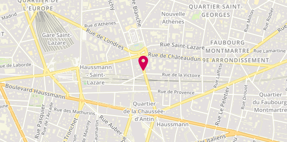 Plan de Travelcar, 45 Rue de la Chau. d'Antin, 75009 Paris