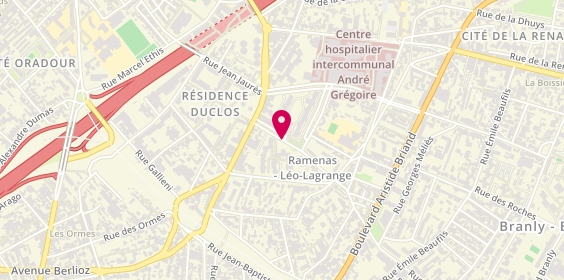 Plan de Partner'loc, 163 Rue Saint Denis, 93100 Montreuil