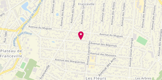 Plan de Liberty location, 110 avenue des Bégonias, 93370 Montfermeil