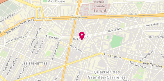 Plan de Rental By KM, 24 Rue des Tennis, 75018 Paris