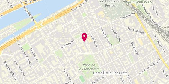 Plan de Rent A Car, 125-127 Rue du Président Wilson, 92300 Levallois-Perret