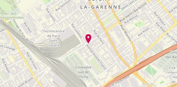 Plan de Ada.fr - Adalease.fr - Adalocation.fr, 22 Rue Henri Barbusse, 92110 Clichy