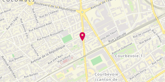 Plan de Ucar Location, 81 Rue de Colombes, 92400 Courbevoie