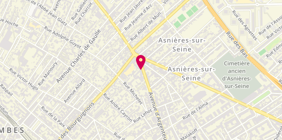 Plan de Rent A Car, 169 Bis avenue d'Argenteuil, 92600 Asnières-sur-Seine