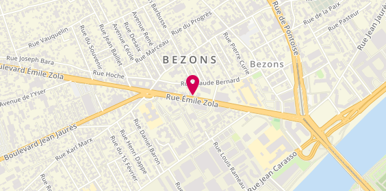 Plan de Gdp Location, 36 Rue Emile Zola, 95870 Bezons