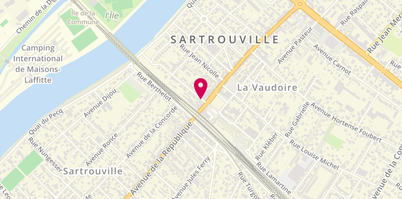 Plan de Permis Malin - Sartrouville - Location de voitures auto-école à double commande, 24 Rue Victor Hugo, 78500 Sartrouville