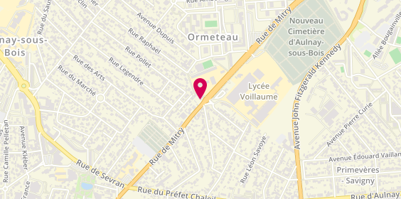 Plan de Oneloc.fr, 135 Route de Mitry, 93600 Aulnay-sous-Bois