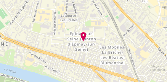 Plan de Bg Location, 30 Avenue Marne, 93800 Épinay-sur-Seine
