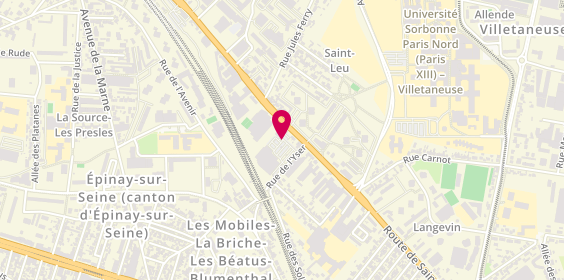 Plan de E.Leclerc Location, Route de Saint-Leu 159, 93800 Épinay-sur-Seine