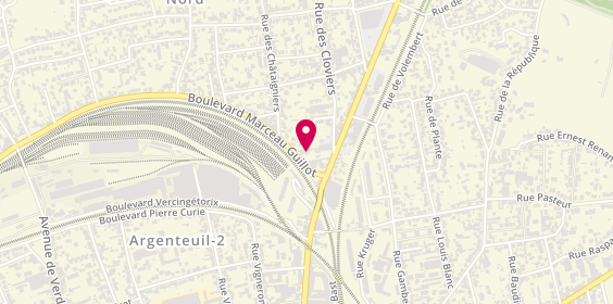 Plan de Rent A Car, 14 Boulevard Marceau Guillot, 95100 Argenteuil