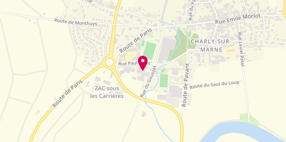 Plan de CarGo Location de Véhicules CHARLY-SUR-MARNE, 5 Rue Paul Hivet, 02310 Charly-sur-Marne