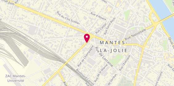 Plan de Janaloc, Commerce 5 Avenue Division General Leclerc, 78200 Mantes-la-Jolie