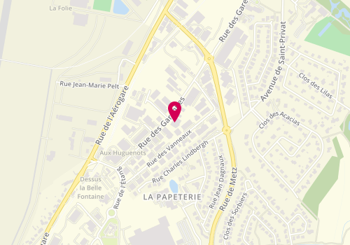 Plan de DLM Location Metz, 50 Rue des Garennes, 57155 Marly