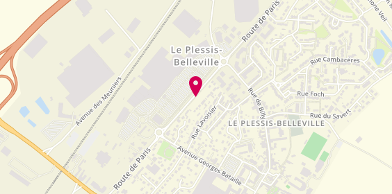 Plan de Centre Leclerc, Route Paris, Centre Commercial Les Portes du Valois, 60330 Le Plessis-Belleville