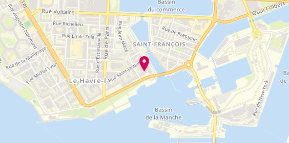 Plan de Enterprise Location de voiture et utilitaire - le Havre Centre, 91 Quai de Southampton, 76600 Le Havre