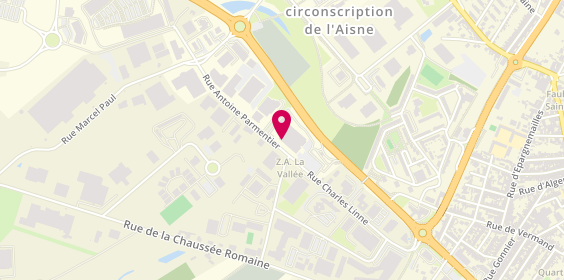 Plan de Rent A Car, Rue Antoine Parmentier Zone Aménagement la Vallée, 02100 Saint-Quentin