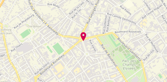 Plan de Avis Location Voiture - Saint Quentin, 36 Rue des États Généraux, 02100 Saint-Quentin