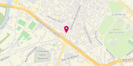 Plan de Acars Locations, 6 place de la Prte de Paris, 59400 Cambrai
