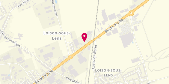 Plan de DLM Location Lens, 149 Route de Lille, 62218 Loison-sous-Lens